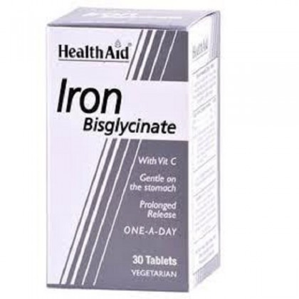 HEALTH AID Iron Bisglycinate 30 Ταμπλέτες
